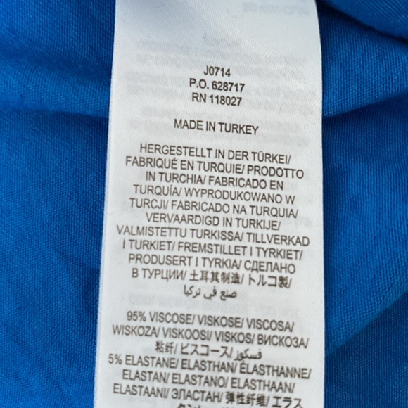 Boden puff sleeved jersey top with silver dot - Picture 5 of 5